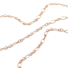 Rose Gold filled 2.3MM Tiny Oval Long & Short Chain, SKU#17SM801