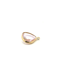 Clear triangle shape crystal charm, SKU#M2168clear