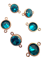 6mm, Rose Gold Filled, 3A, Cubic Zicronia Bezel Connector 
SKU#48057810M12