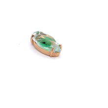 Green eye shape crystal charm, SKU#M2138green