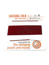 Garnet Bead Cord - Perlseide