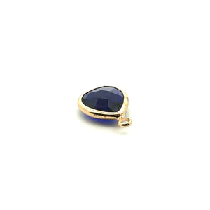 Blue triangle crystal charm,SKU#M2137Blue