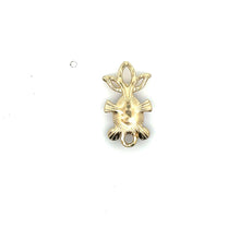 Blue and purple fish charm