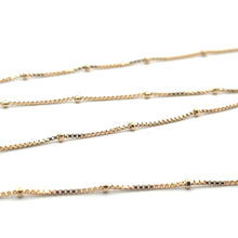 .85mm Box with 1.9mm Satellite Chain , Sku#SM1079, 14k Gold Filled, Special Discount