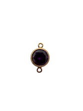 3mm, Gold filled , 3A, Cubic Zicronia Bezel Connector 
SKU#4030CM2