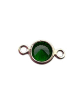 3mm, sterling silver , 3A, Cubic Zicronia Bezel Connector 
SKU#5030CM5