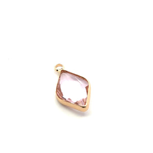 Diamond shaped charm SKU#M3105lightpink