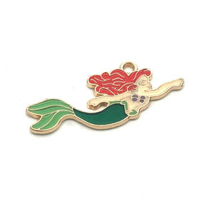 The Little Mermaid / Ariel Charm, Gold Plated, Sku#M3201