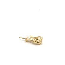 Gold plated mermaid tail nail with add on peg, SKU#M3733G