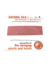 Dark Pink Bead Cord - Perlseide