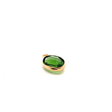 Green tiny teardrop crystal charm, SKU#M2156Green