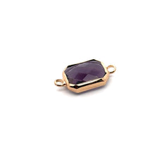 Purple rectangle shape crystal charm,SKU#M2147purple