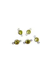 4mm,sterling silver, 3A, Cubic Zicronia Bezel Connector 
SKU#5005780M8