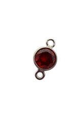 3mm, sterling silver , 3A, Cubic Zicronia Bezel Connector 
SKU#5030CM1