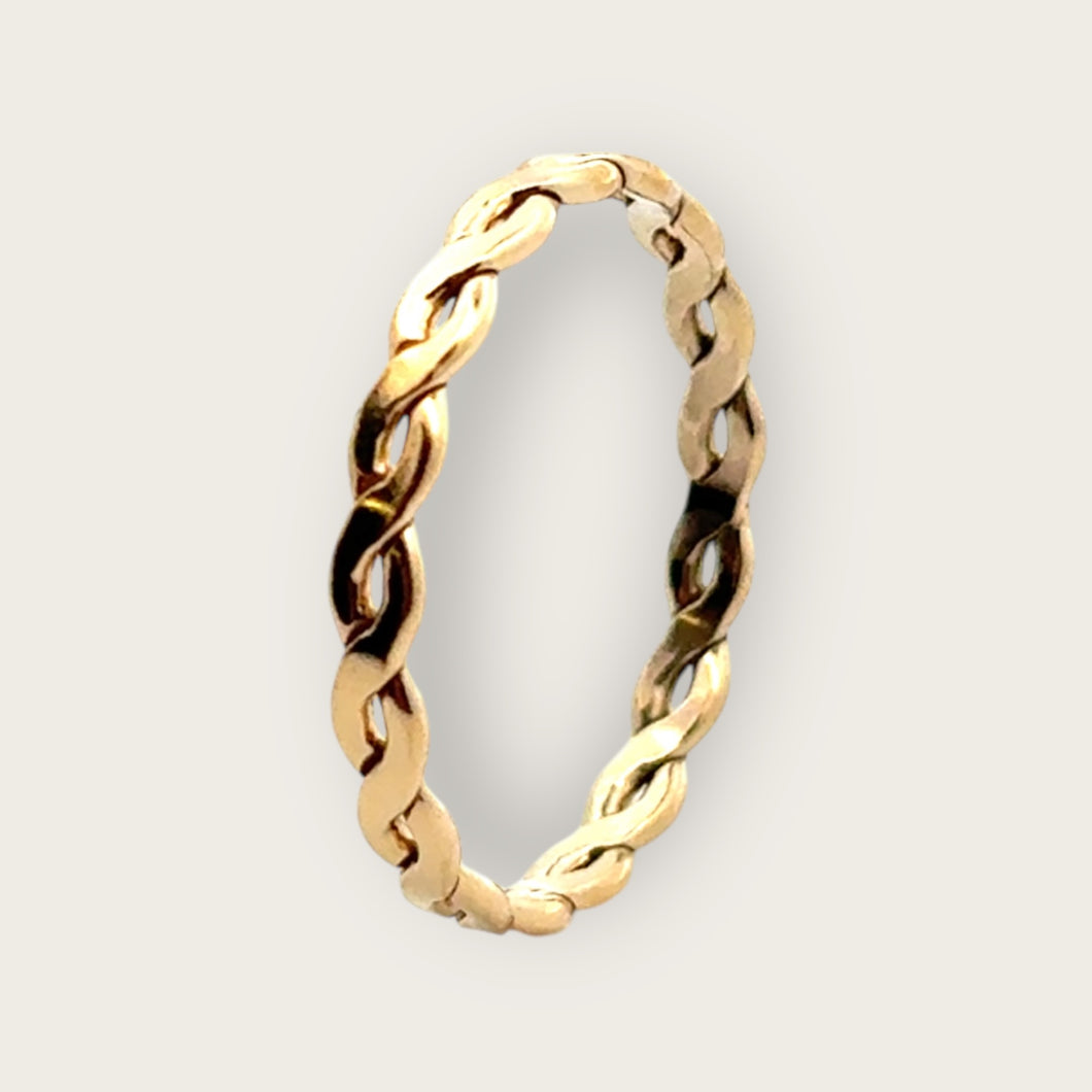 14KGF (Size5) Woven ring, SKU#405R5LR