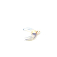 Opalite half moon charm