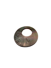 Round mother of pearl, carved, SKU#M2344