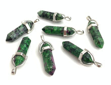 Silver Plated Ruby Fuchsite Pendant Sku#M1420
