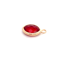 Red small tear drop crystal charm, SKU#M2156red