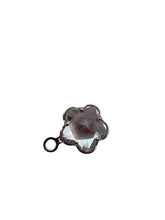 Silver plated flower shape, crystal charm, SKU#M3242