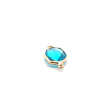 Light blue trapezoid  crystal charm, SKU#M2161lightblue