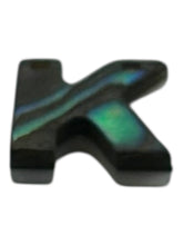 Abalone MOP letter pendant “K”