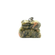 Unikite stone pendant SKU#M2684mossgreen