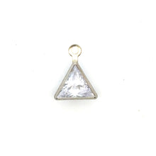 Silver Plated Triangle Charm, Sku#M3220