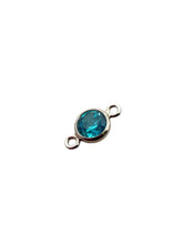 4mm,sterling silver, 3A, Cubic Zicronia Bezel Connector 
SKU#5005780M9