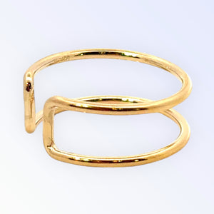 14KGF (Size6) Double ring, SKU#405162R6