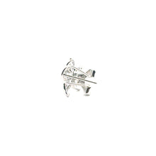 Silver plated flower earring with add on peg, SKU#M3731S