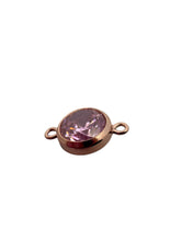6mm, Rose Gold Filled, 3A, Cubic Zicronia Bezel Connector 
SKU#4805781M10