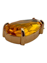 Yellow tear drop crystal charm, SKU#M2152yellow