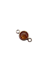 4mm,sterling silver, 3A, Cubic Zicronia Bezel Connector 
SKU#5005780M11