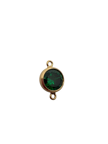 3mm, Gold filled , 3A, Cubic Zicronia Bezel Connector 
SKU#4030CM5