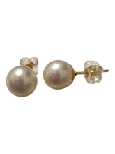 Japanese akoya pearl studs, 14KGF, SKU#Jakoya5