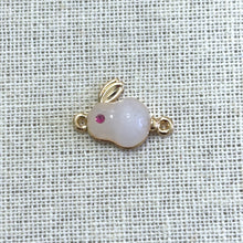 Rabbit Charm, Bunny Charm, Gold Plated, M4412