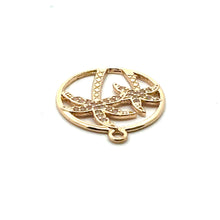 Palm Tree Charm, Gold Plated, Sku#M3133