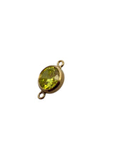 3mm, Gold filled , 3A, Cubic Zicronia Bezel Connector 
SKU#4030CM8