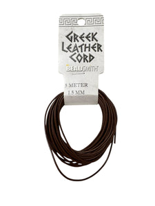 Brown Greek Leather Cord 1.5MM