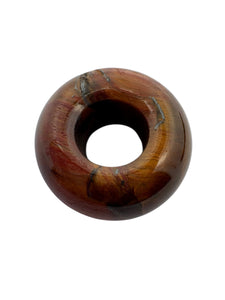 Tiger Eye Donut Jade Beads, Sku#BG70