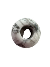 Natural Stone White Turquoise, Donut Jade Beads, Sku#BG75