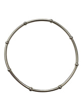 Sterling silver 6.75” stretchy tube bead bracelet, SKU#5014838675L