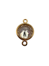 4mm,Gold Filled, 3A, Cubic Zicronia Bezel Connector 
SKU#4005780M11
