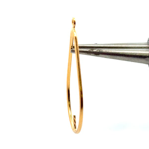 14KGF tear drop W/ peg, SKU#4003506P