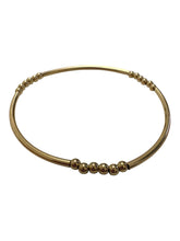 14KGF 6.75” stretchy tube bead bracelet, SKU#4014833675L