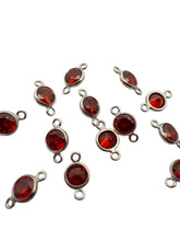 4mm,sterling silver, 3A, Cubic Zicronia Bezel Connector 
SKU#5005780M7