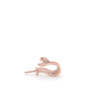 Rose gold plated mermaid tail nail with add on peg, SKU#M3733R
