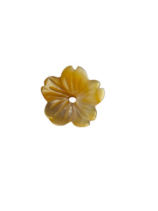 10mm Yellow flower mother of pearl, SKU#M4604