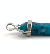 Tianshan Blue Silver Plated Pendant Sku#M1417